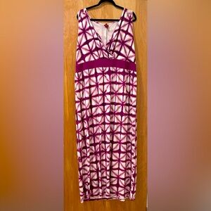 Elegant Purple and White Women's Dress
